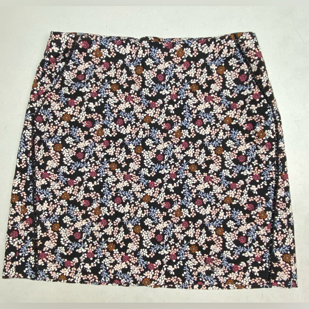 Loft NAVY/PNK Cotton Skirt, 4 Spring Sale